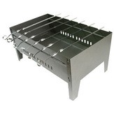 Мангал разборный 50 х 30 х 24 см с шампурами